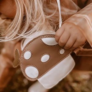 Сумка Mrs. Ertha "Mushroom", ванильная с коричневым